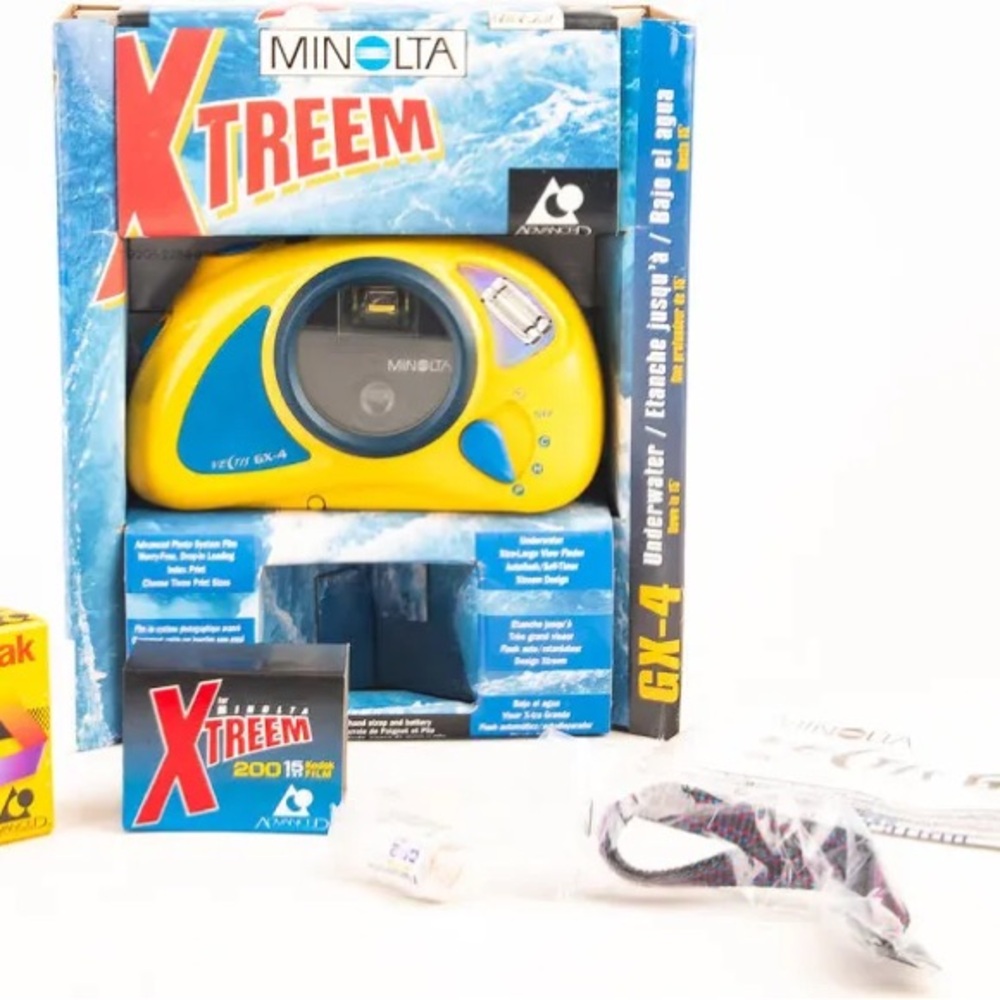 Minolta Xtreem GX-4 Yellow Underwater Camera